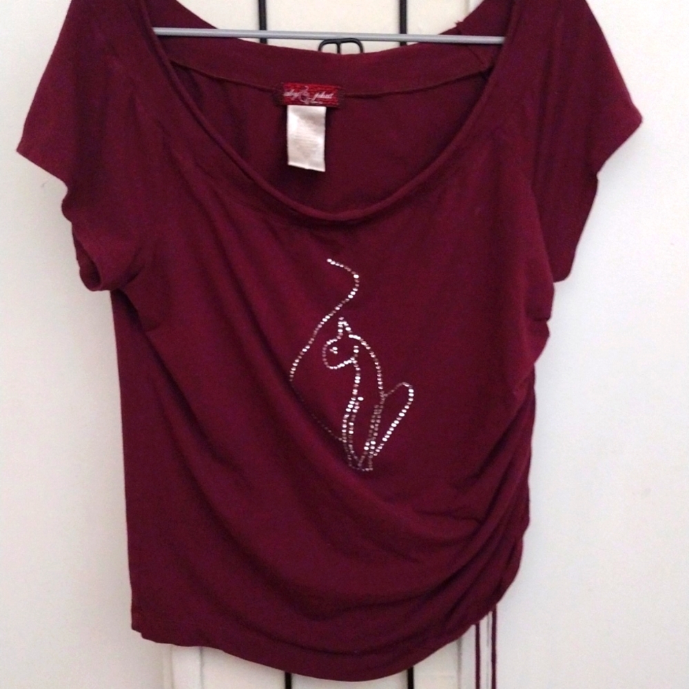 Baby Phat vintage maroon t-shirt size 1X